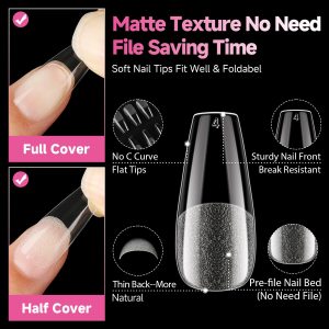 Medium Coffin Nails Tips.