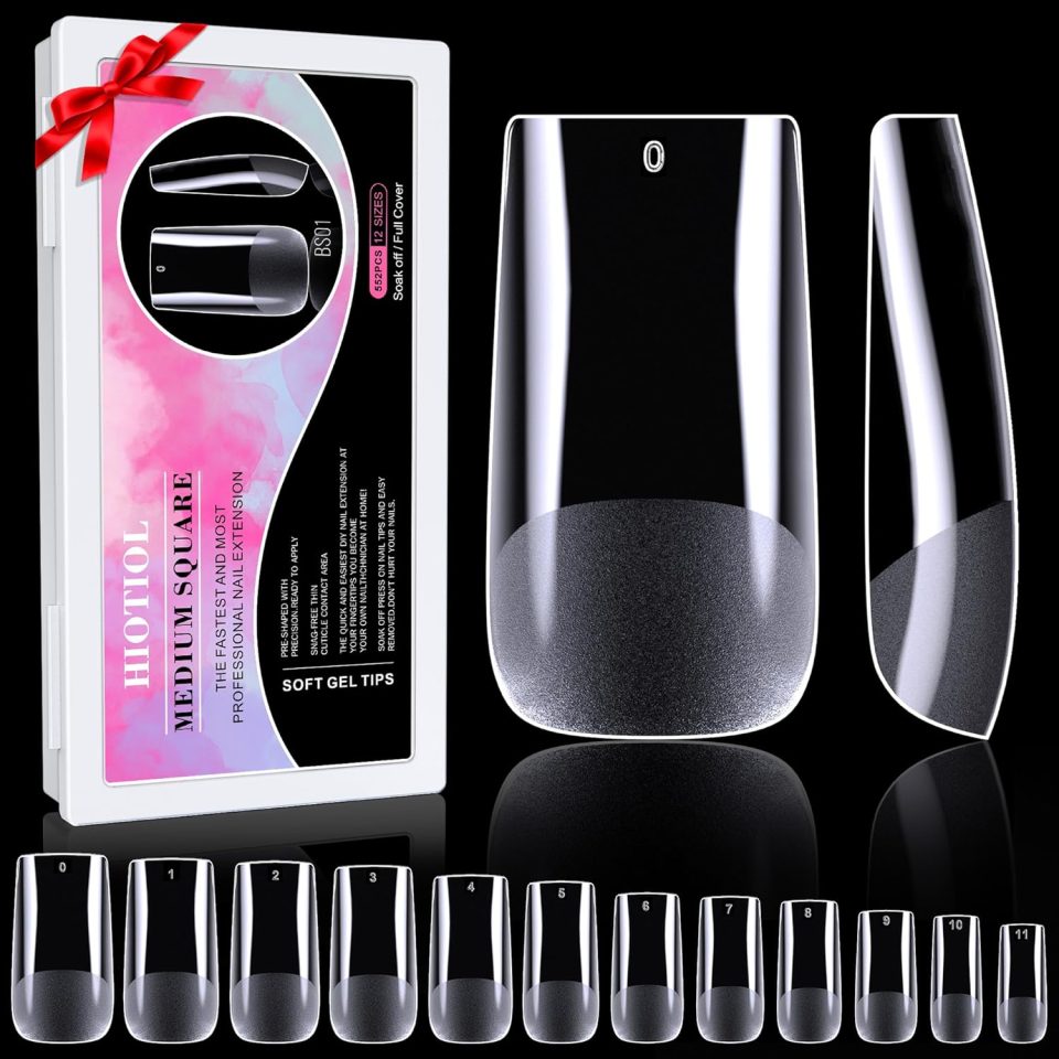 Medium Square Nail Tips.