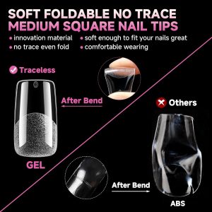 Nail Tips Square Fake Gel Nails